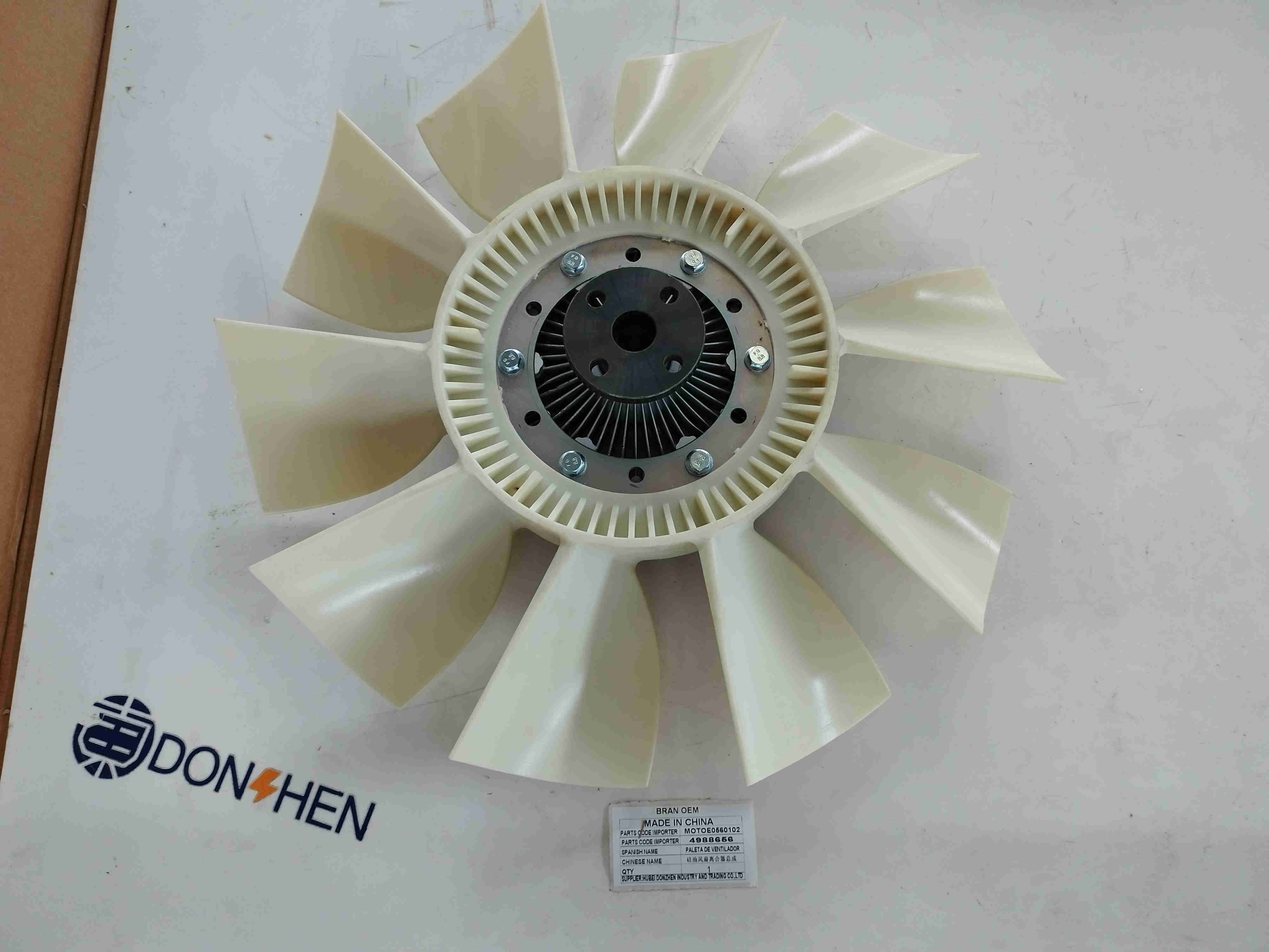Dongfeng Cummins Silicone Clutch Fan Blade Assembly/4988656