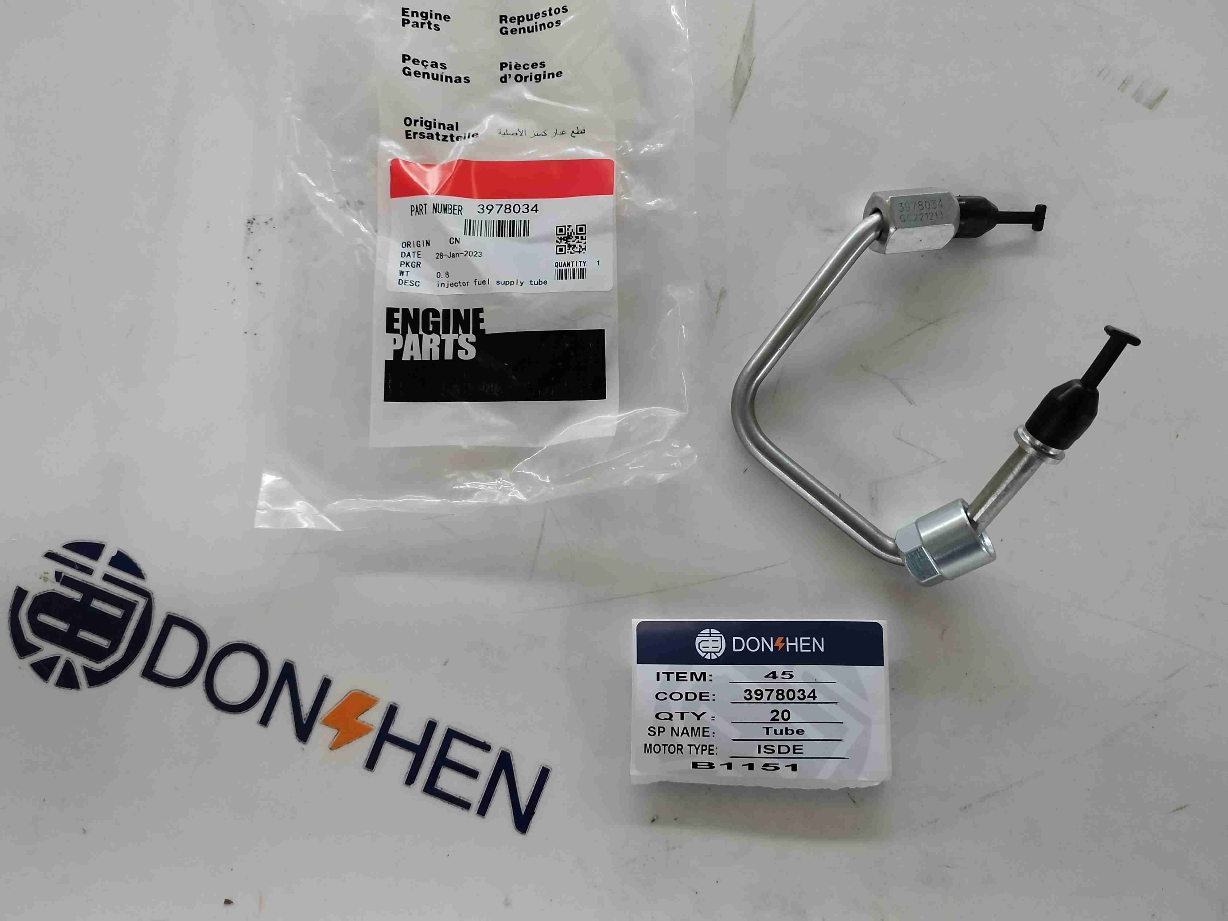 Cummins ISDE High Pressure Oil Hose/3978034