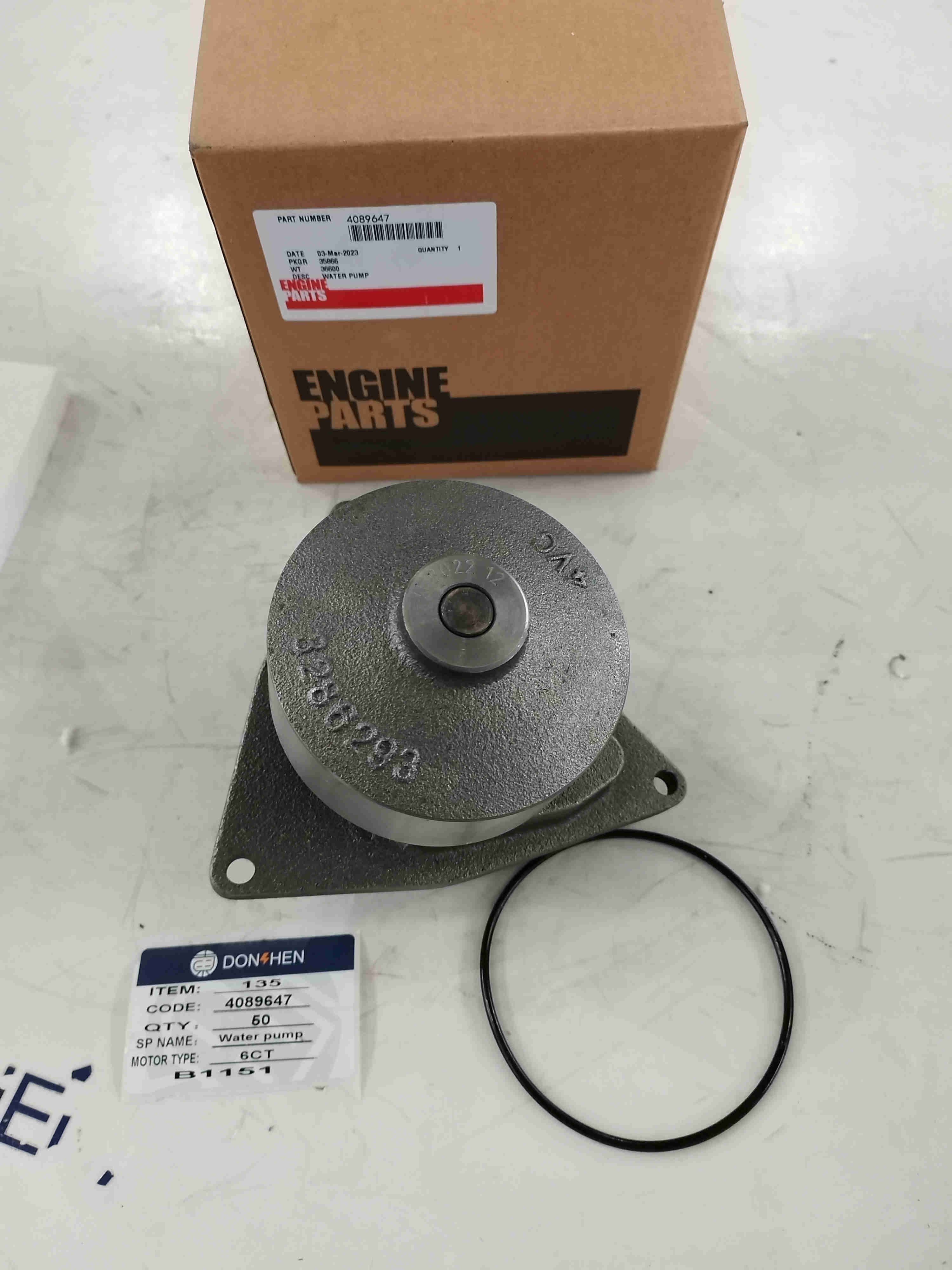 Dongfeng cummins 6ct water pump 3286293